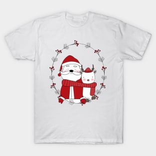 Santa and Reindeer T-Shirt